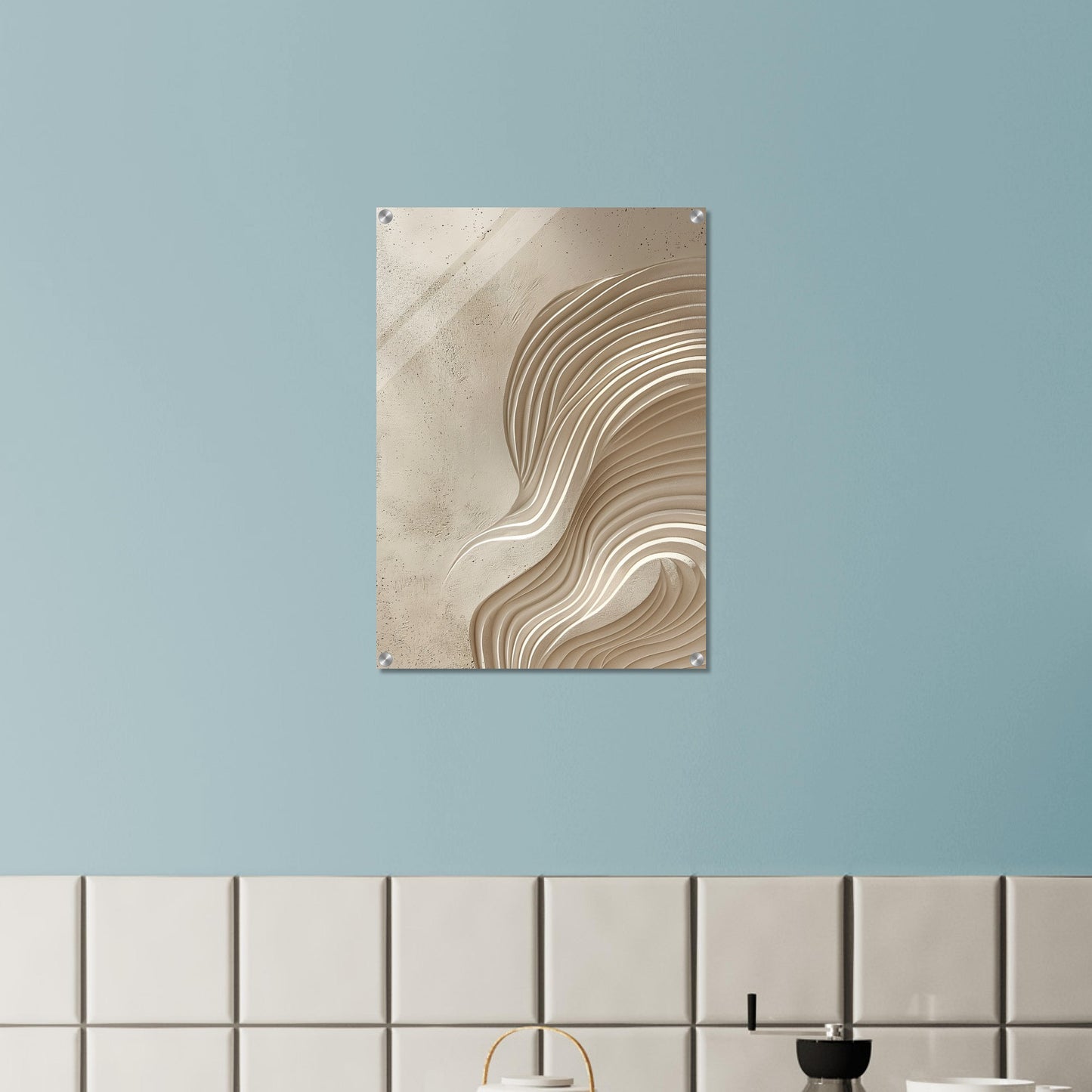 Desert Waves - Abstract wall art-print-on-acrylic