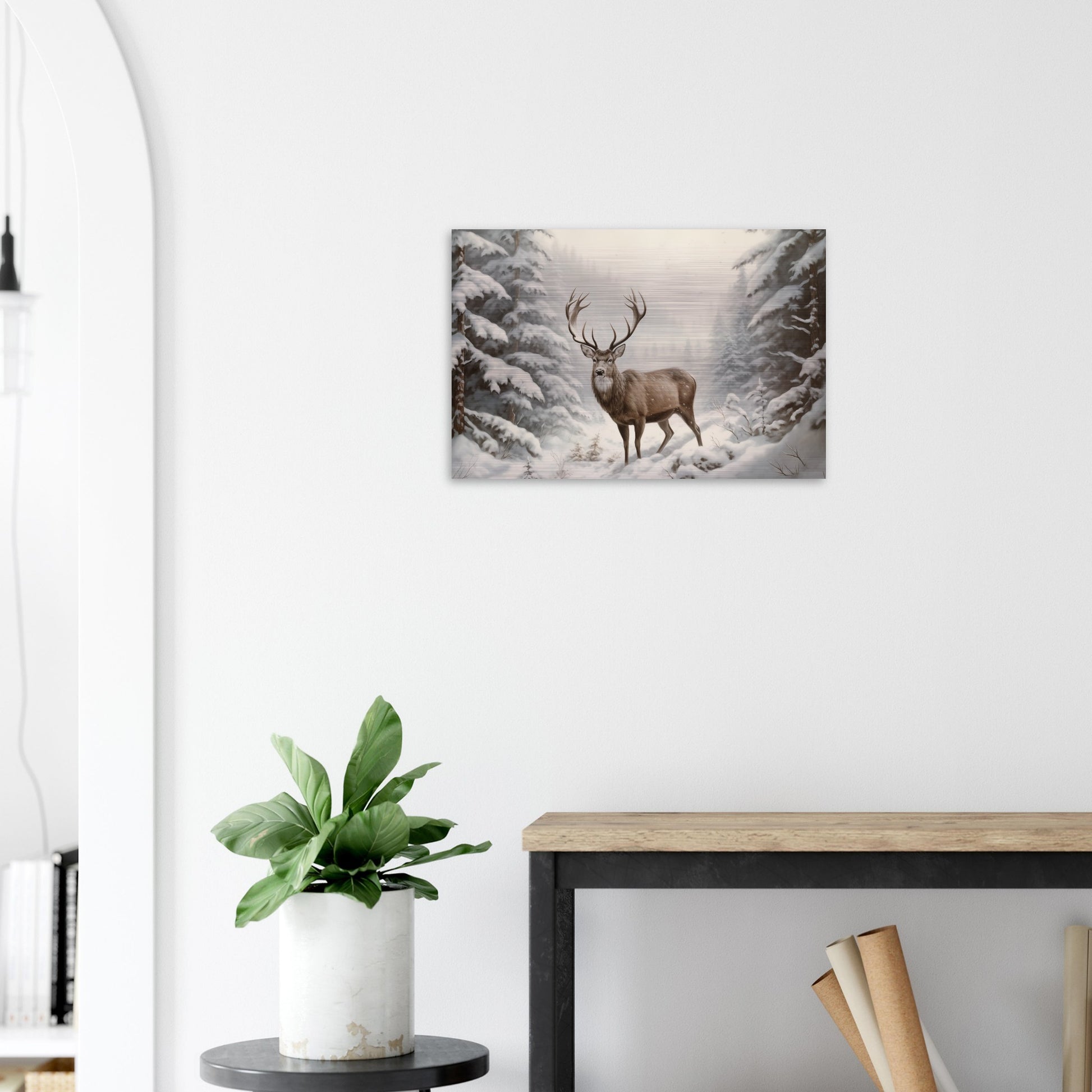 Sovereign of the Snow - Nature Art-print-on-aluminum