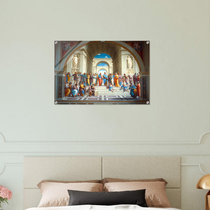 Conclave of Enlightenment - Homage to The School of Athens - Classic Art-print-on-acrylic