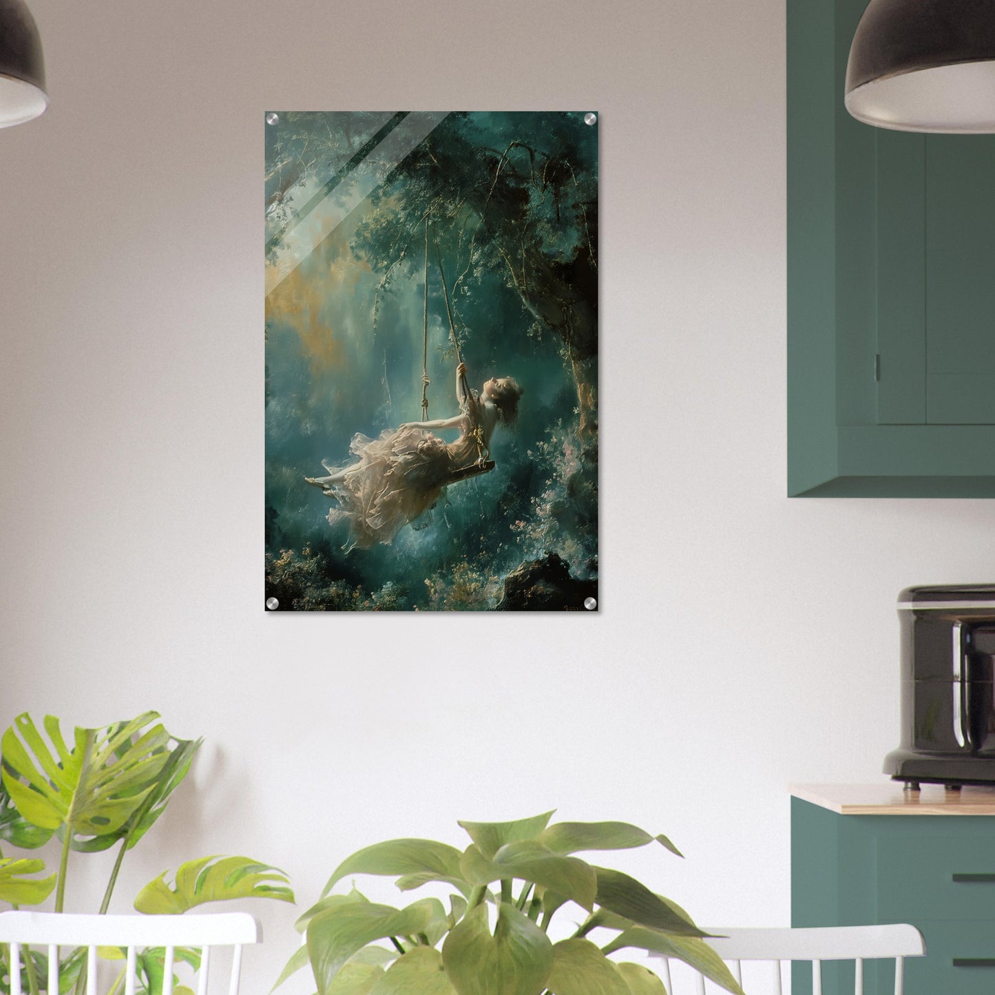 Ethereal Swing - Whispers of Dreams - Classic Art-print-on-acrylic