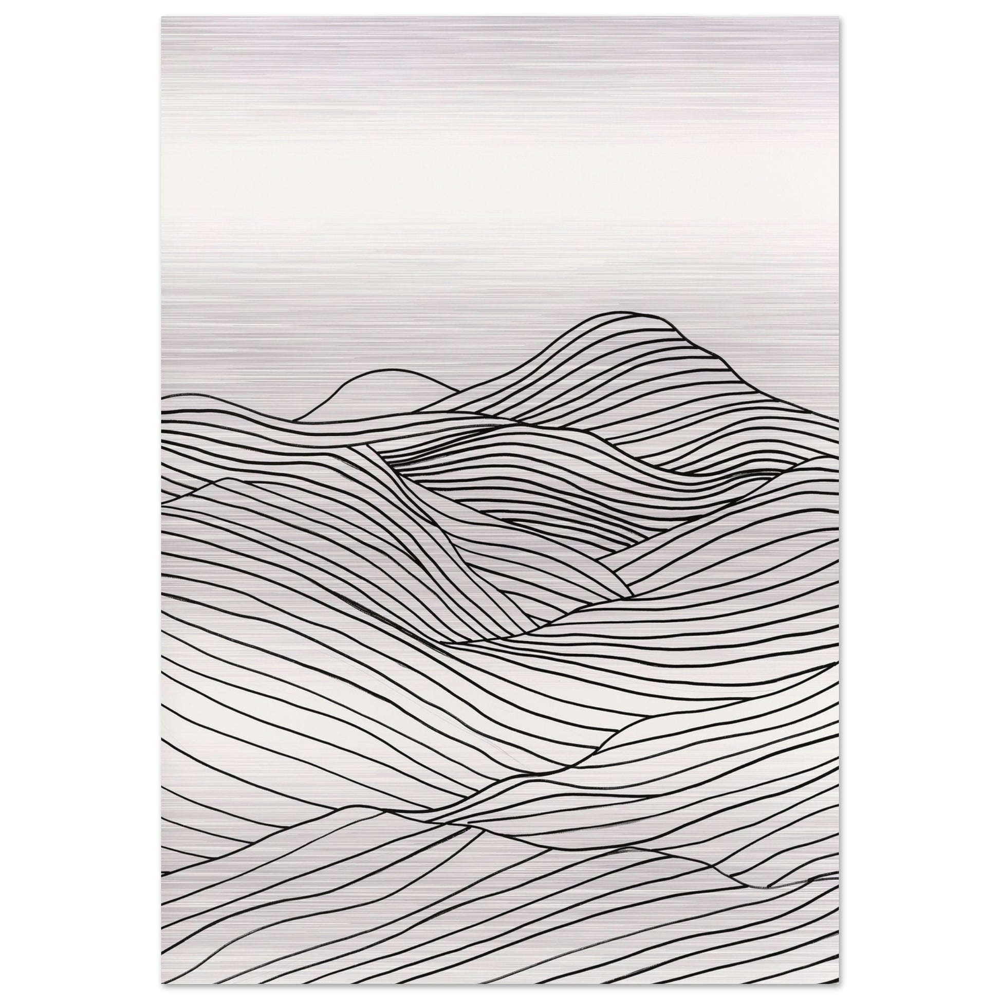 Linear Landscape - Abstract wall art-print-on-aluminum