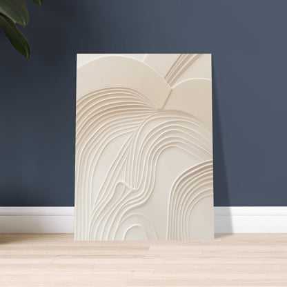 Sculptural Serenity - Abstract wall art-poster