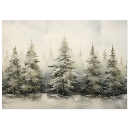 Enchanted Frost - The Winter Forest Ballet - Landscape Art-poster