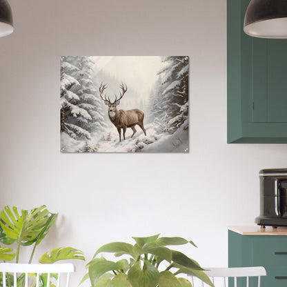 Sovereign of the Snow - Nature Art-print-on-acrylic