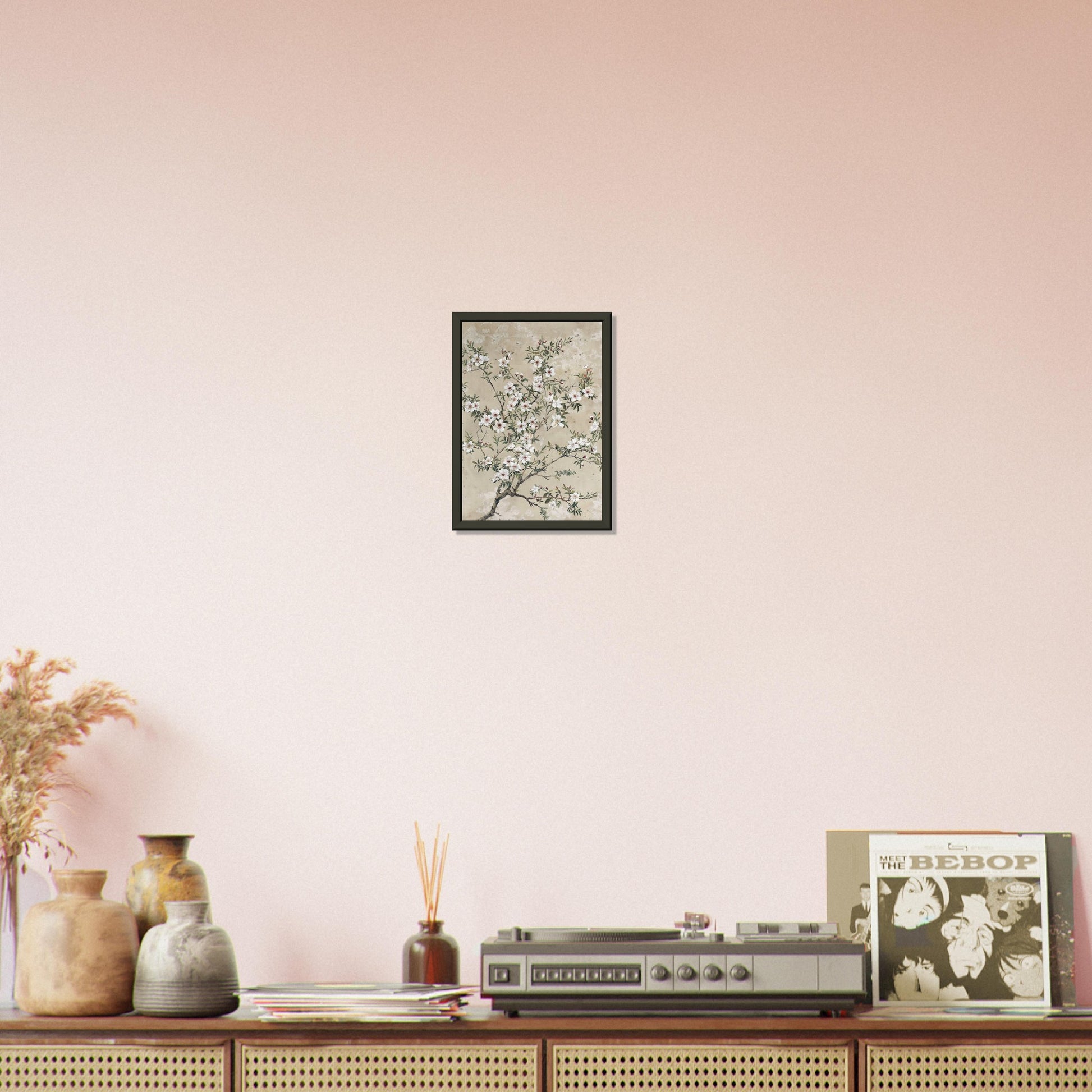 Spring's First Blush - Japanese Sakura Blossoms Art - Floral Art-print-in-aluminum-frame