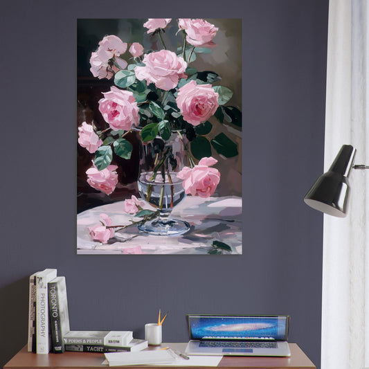 Ephemeral Blooms in Repose - Floral Art-print-on-foam-board