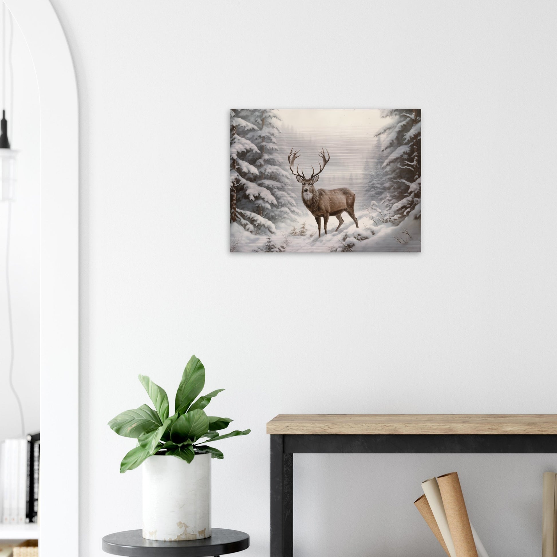 Sovereign of the Snow - Nature Art-print-on-aluminum