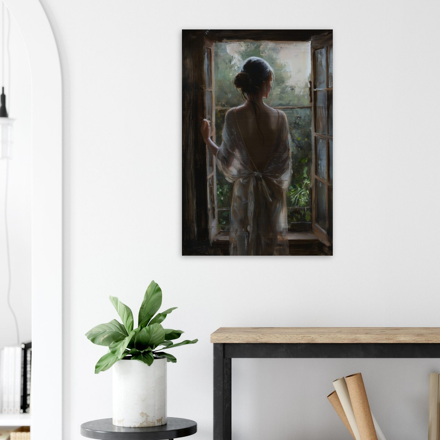 Contemplation at Dawn - Fine Art-print-on-aluminum