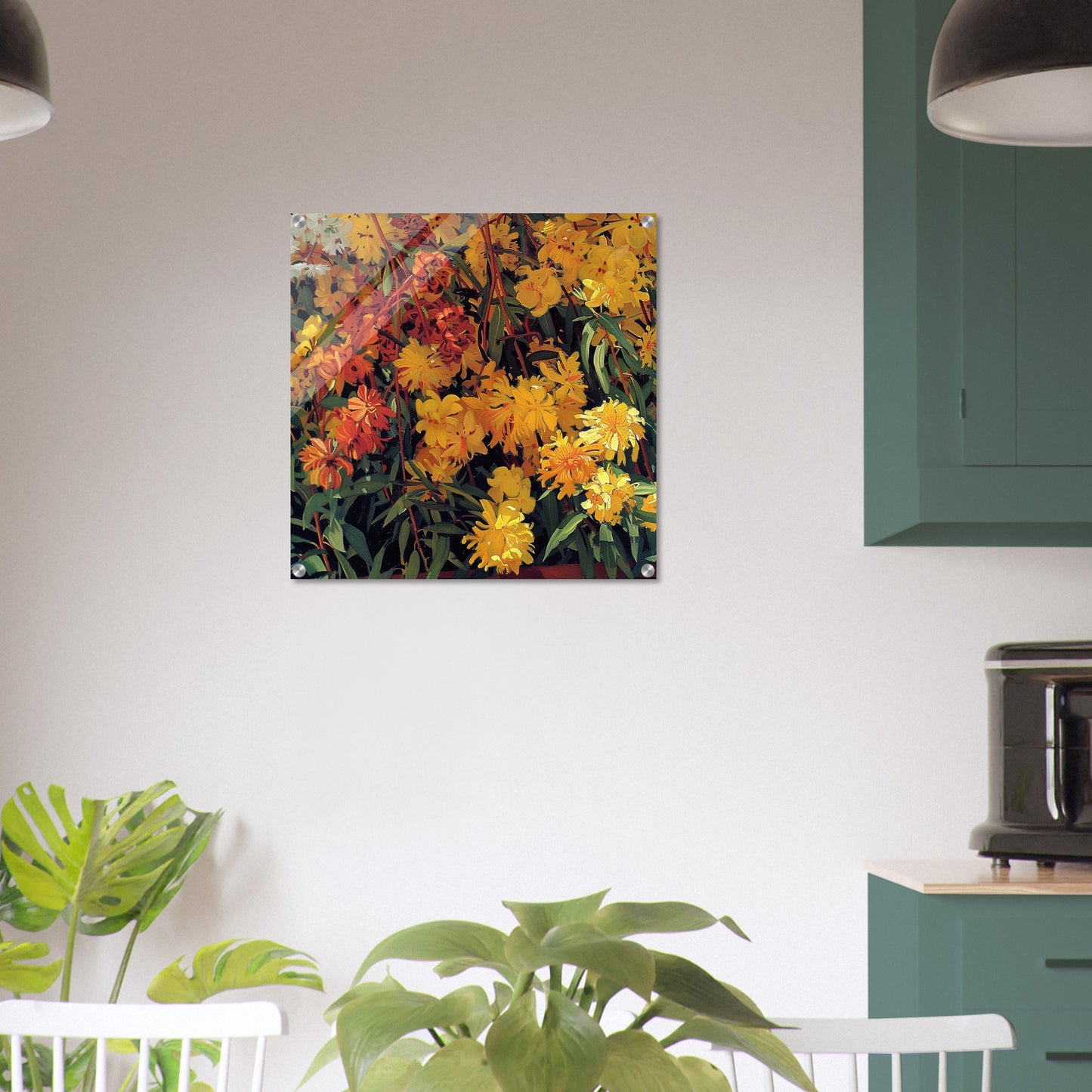 Resplendent Repose - Floral Art-print-on-acrylic