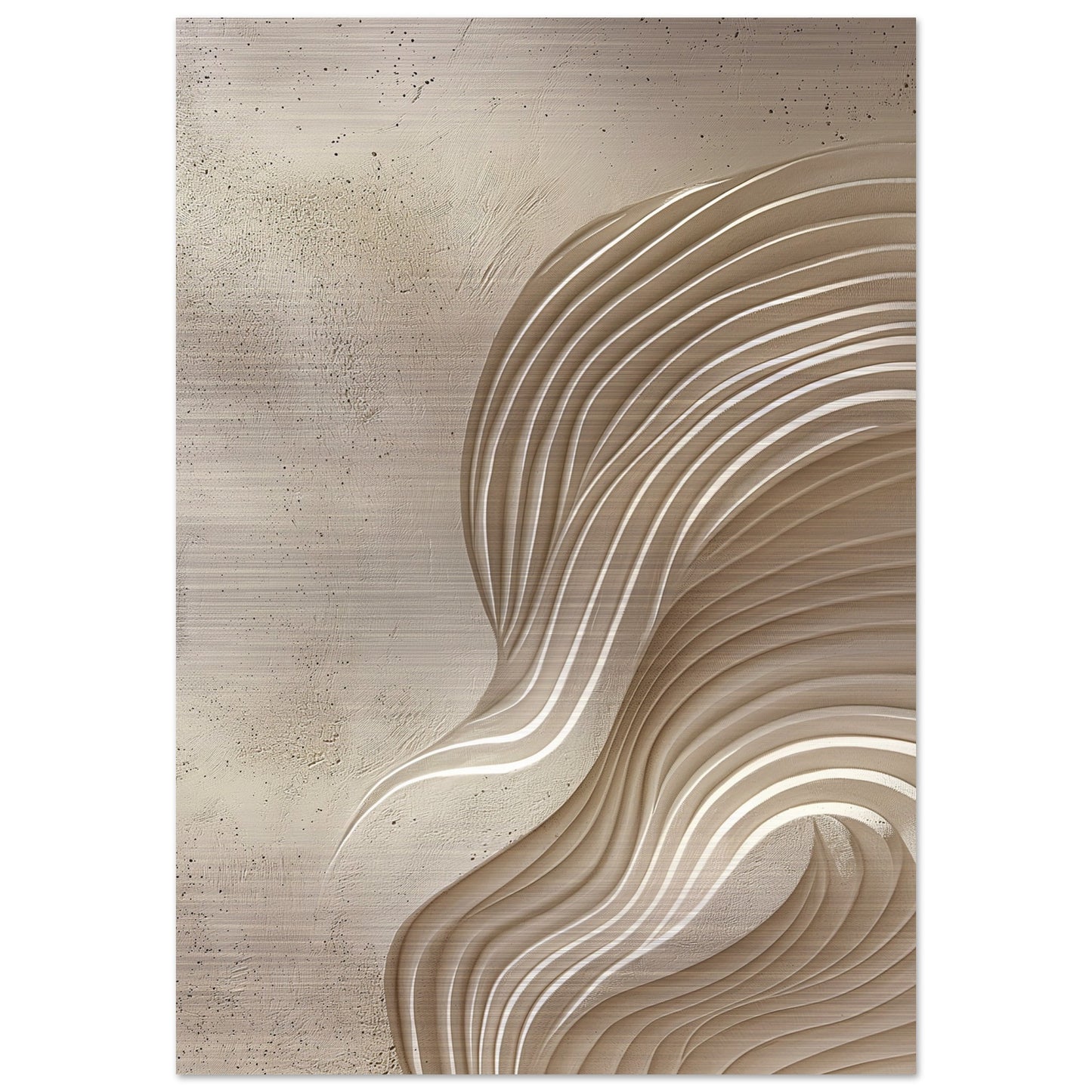 Desert Waves - Abstract wall art-print-on-aluminum