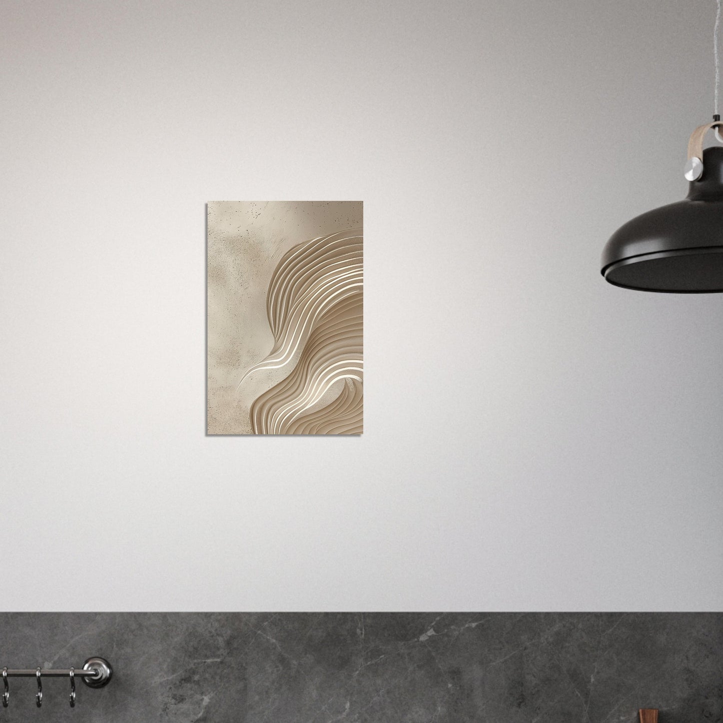 Desert Waves - Abstract wall art-print-on-foam-board