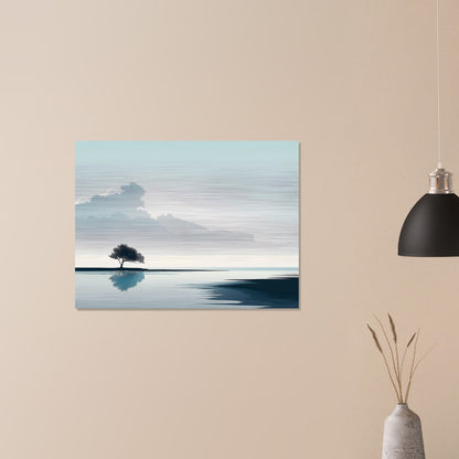 Tranquil Horizons - Landscape Art-print-on-aluminum