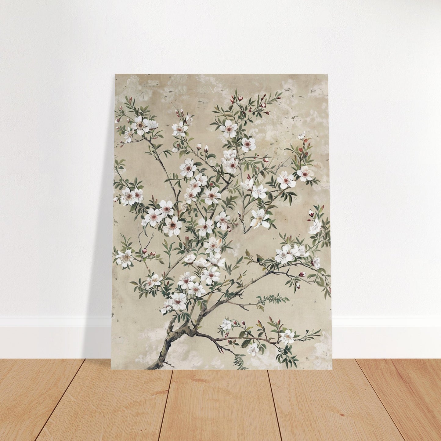 Spring's First Blush - Japanese Sakura Blossoms Art - Floral Art-poster