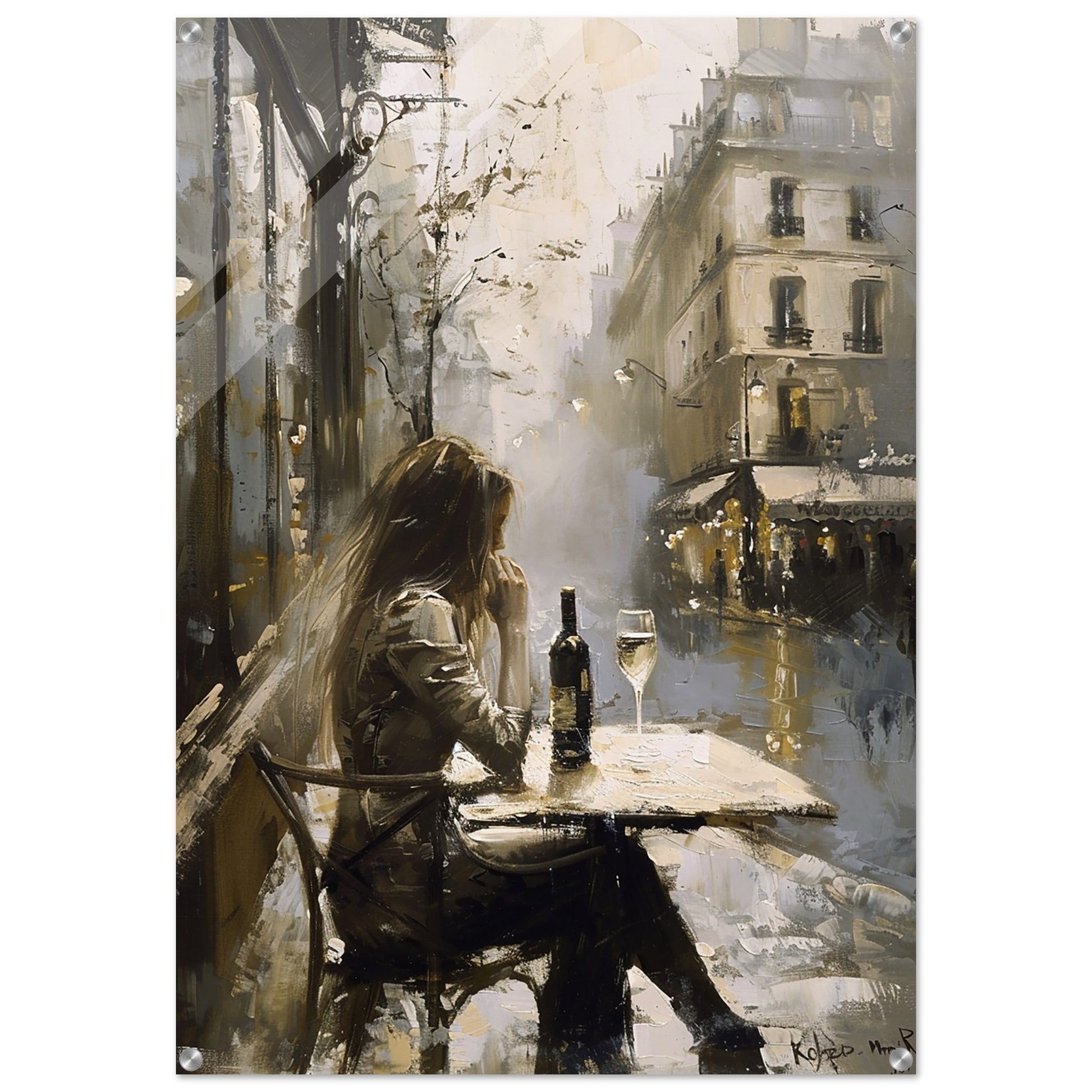 Solo Toast in Paris - Fine arts-print-on-acrylic