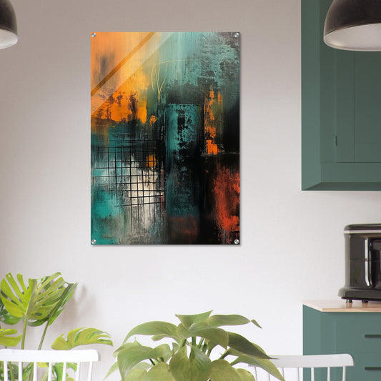 Urban Metamorphosis - Abstract Wall Art-print-on-acrylic