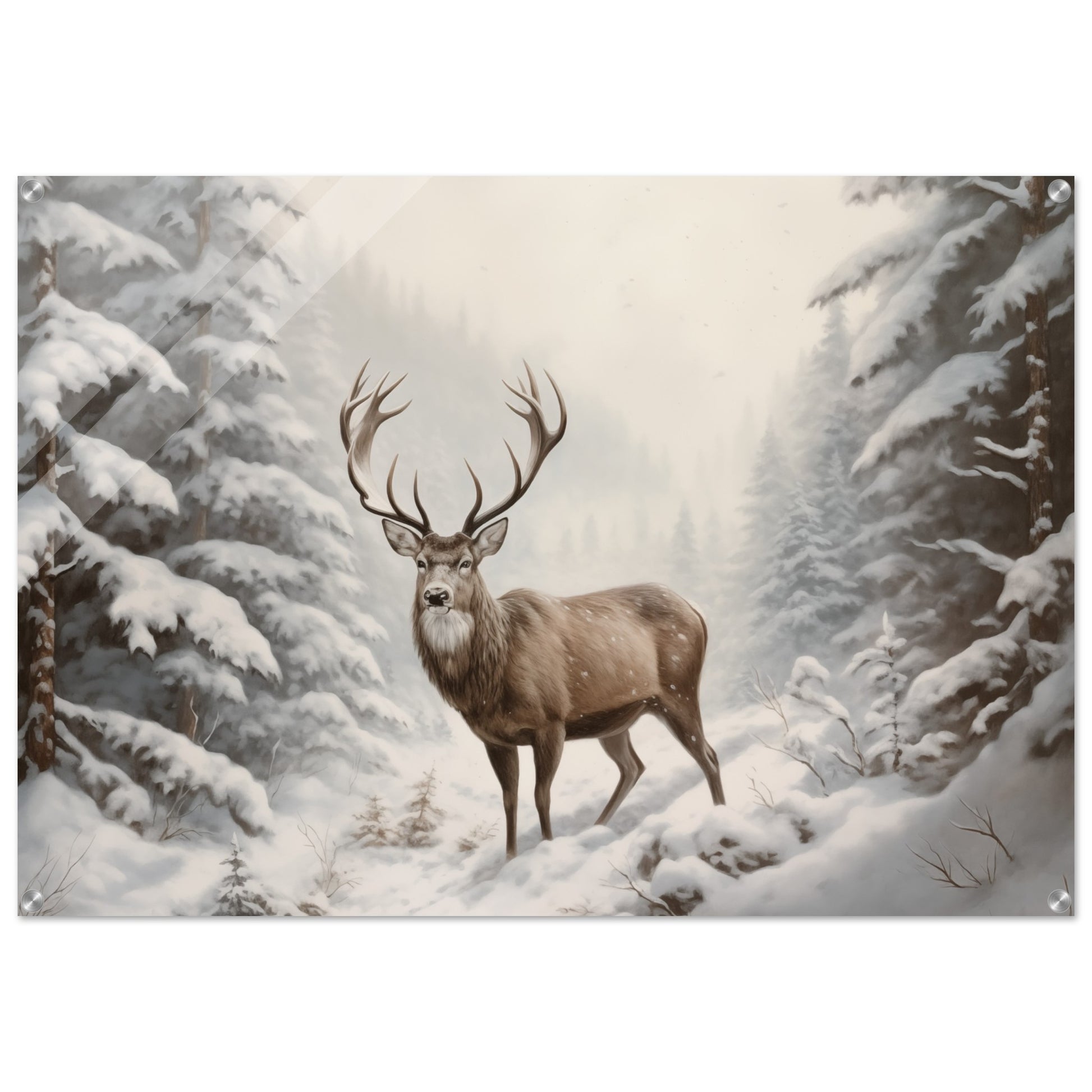 Sovereign of the Snow - Nature Art-print-on-acrylic