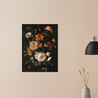 Vivacious Bloom - An Ode to Nature's Palette - Still Life Art pieces-print-on-aluminum