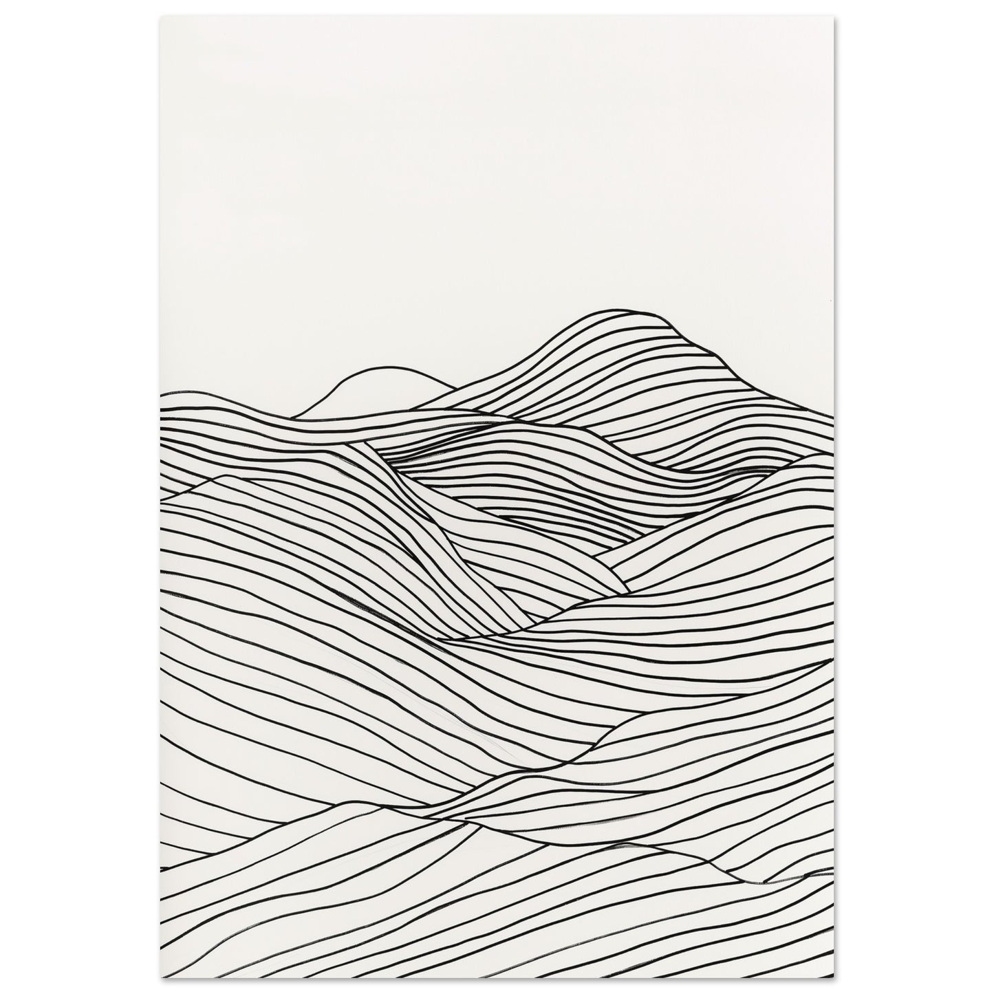 Linear Landscape - Abstract wall art-print-on-foam-board