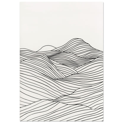 Linear Landscape - Abstract wall art-print-on-foam-board