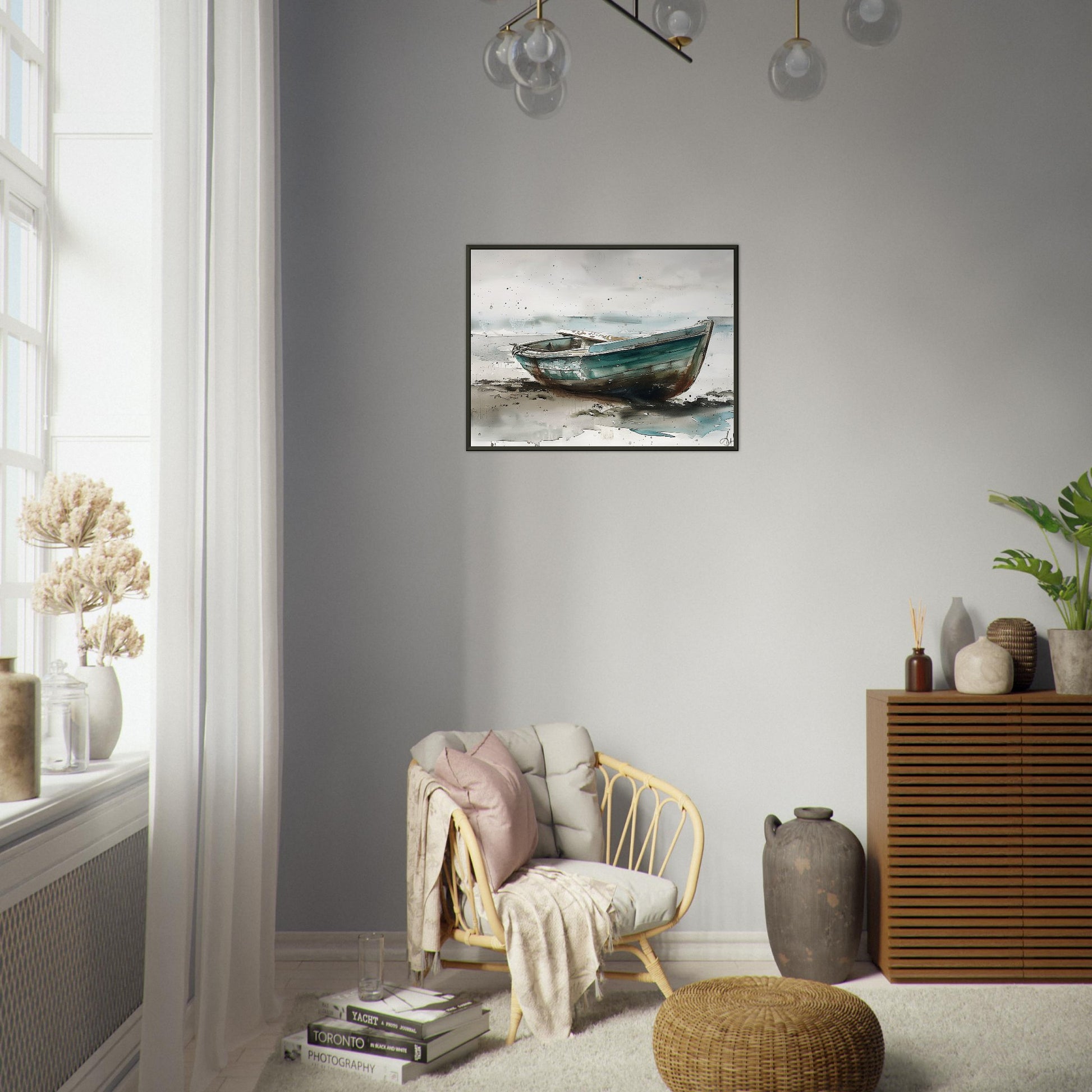 Solitary Voyage - Fine arts-print-in-aluminum-frame