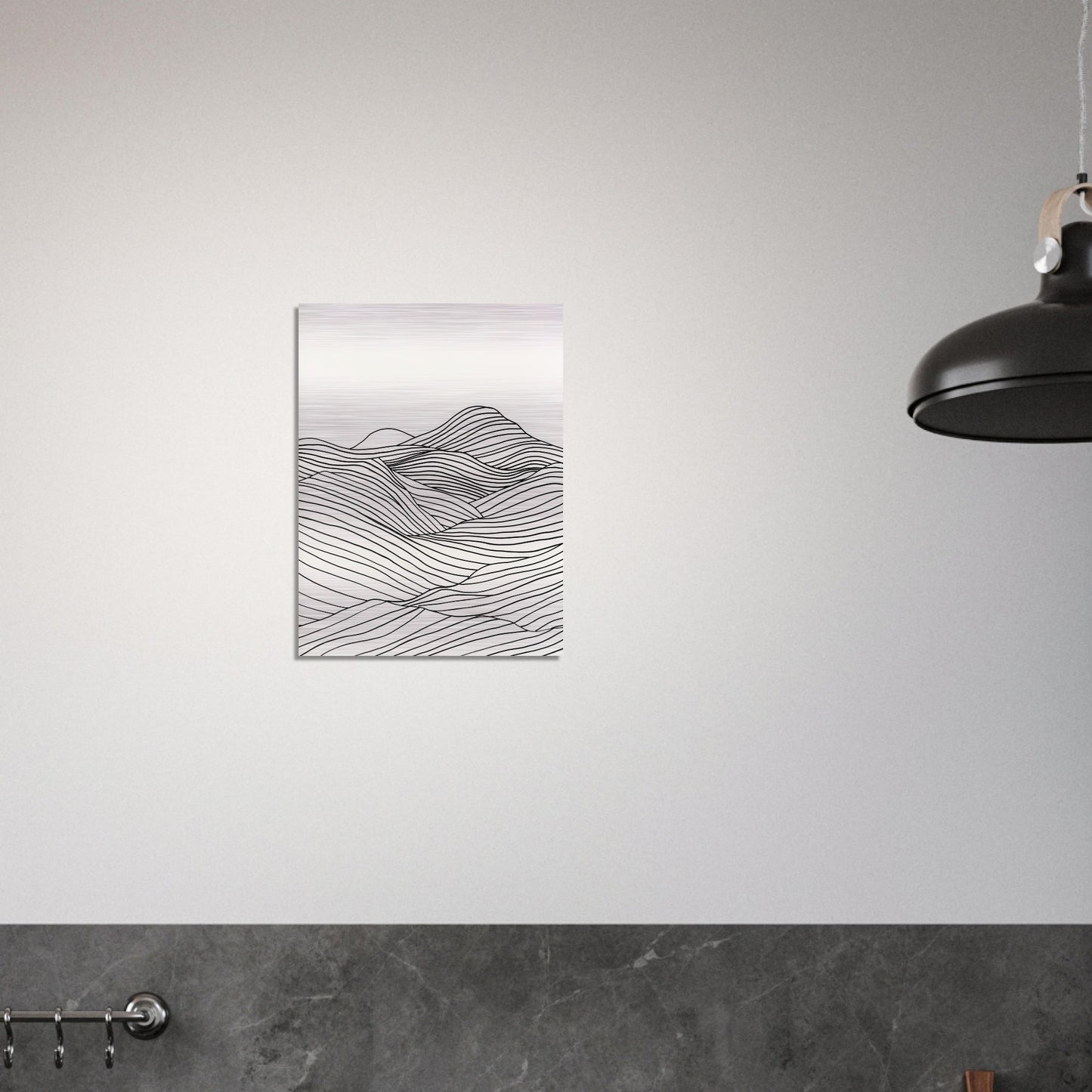 Linear Landscape - Abstract wall art-print-on-aluminum