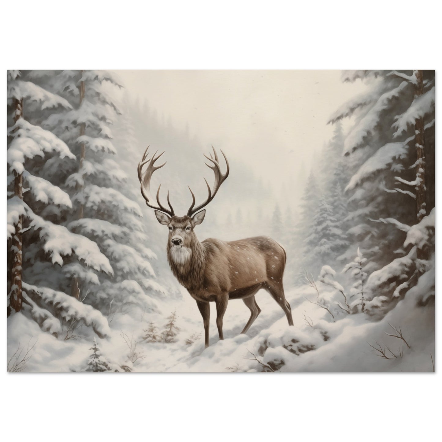 Sovereign of the Snow - Nature Art-poster