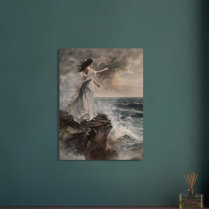 Abyssal Echoes - The Call of the Tides - Classic Art-print-on-aluminum