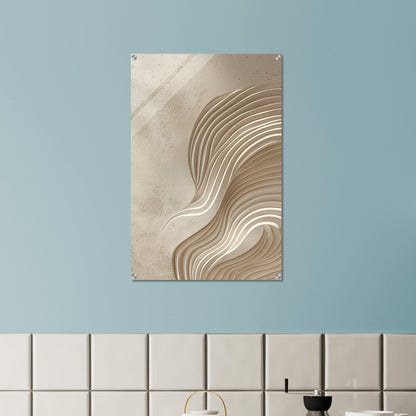 Desert Waves - Abstract wall art-print-on-acrylic