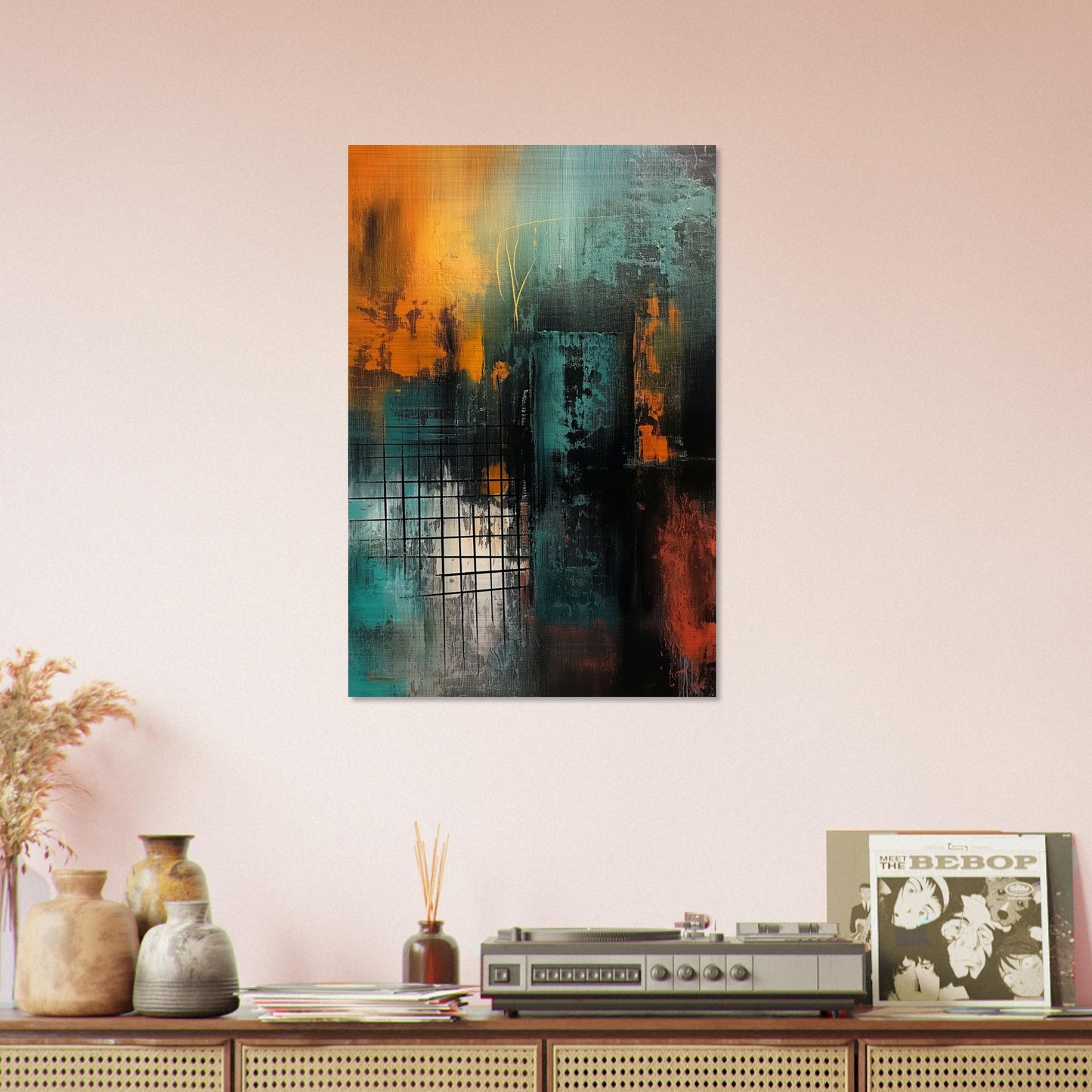 Urban Metamorphosis - Abstract Wall Art-print-on-aluminum