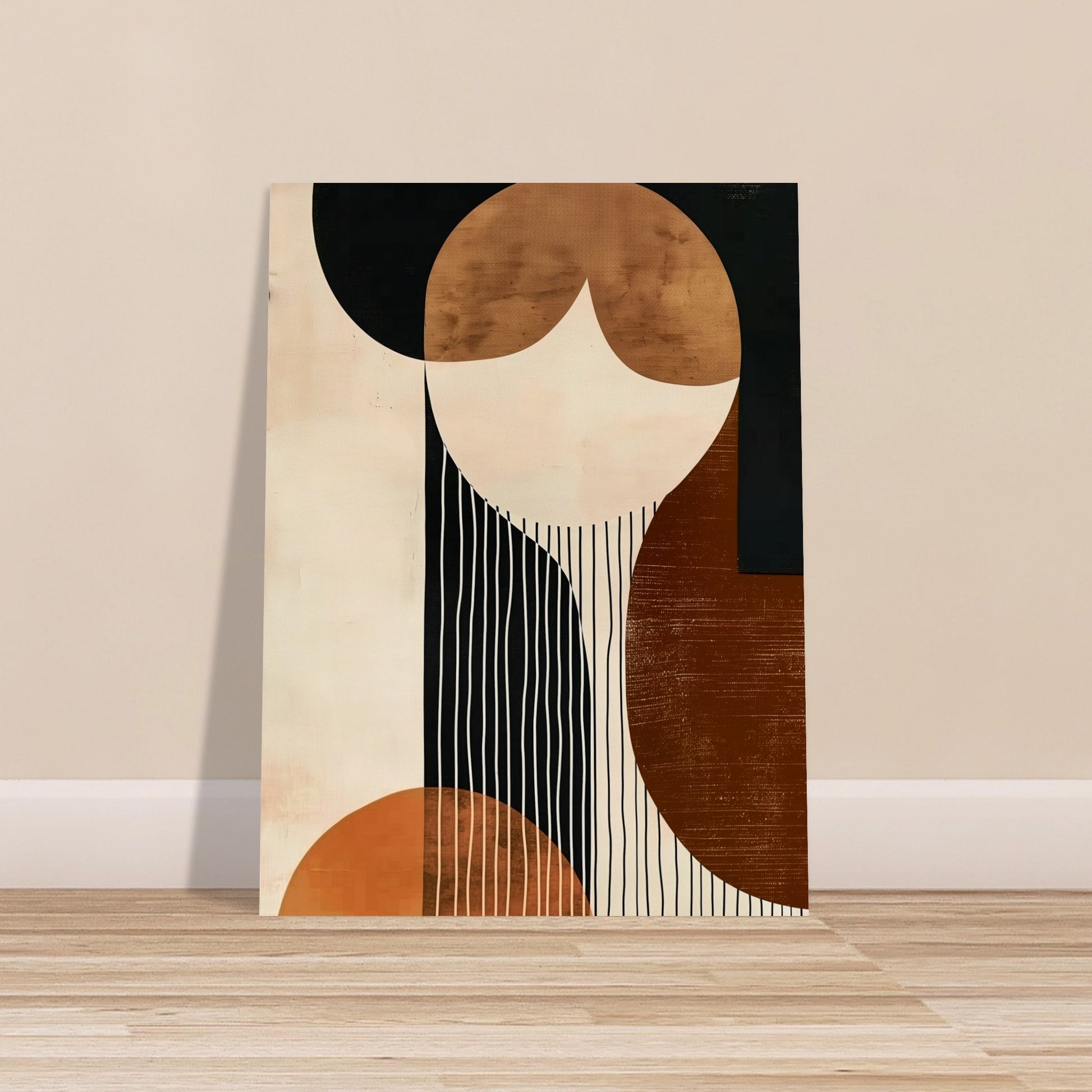 Harmonic Contrasts - The Elegance of Simplicity - Abstract wall art-poster