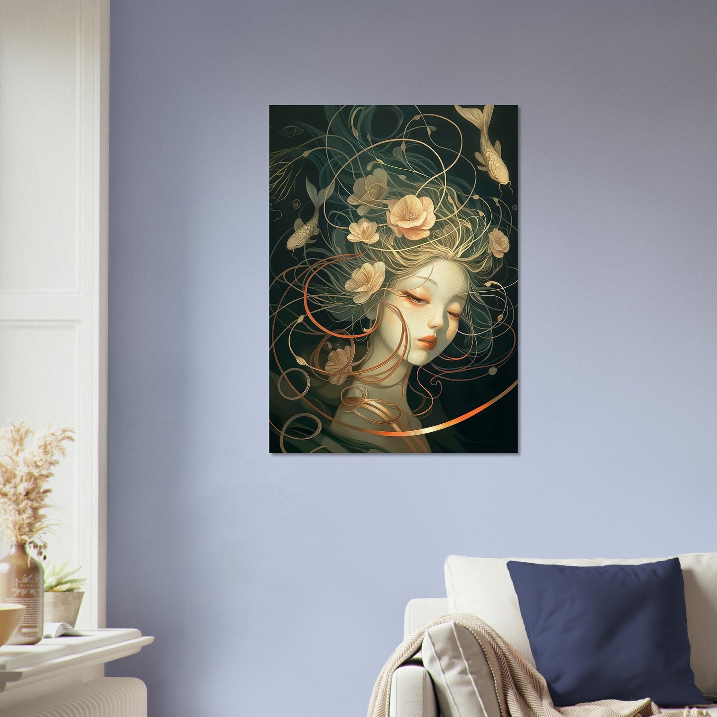 Aquatic Reverie - Abstract Wall Art-poster