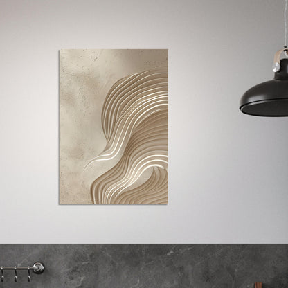 Desert Waves - Abstract wall art-print-on-foam-board