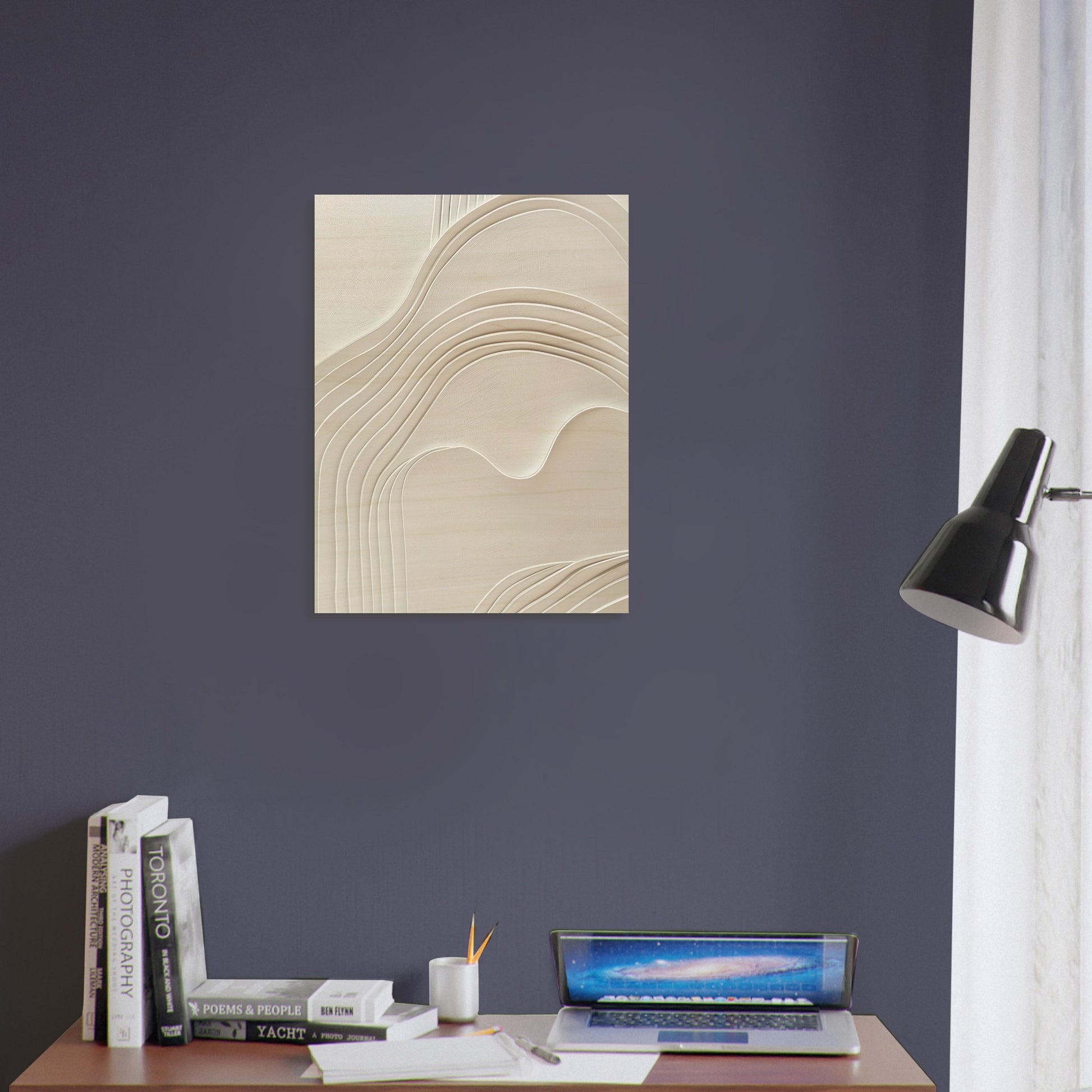 Elegant Abstraction - Abstract wall art-print-on-wood