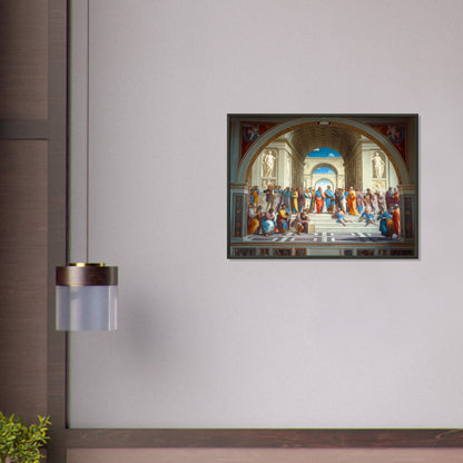 Conclave of Enlightenment - Homage to The School of Athens - Classic Art-print-in-aluminum-frame