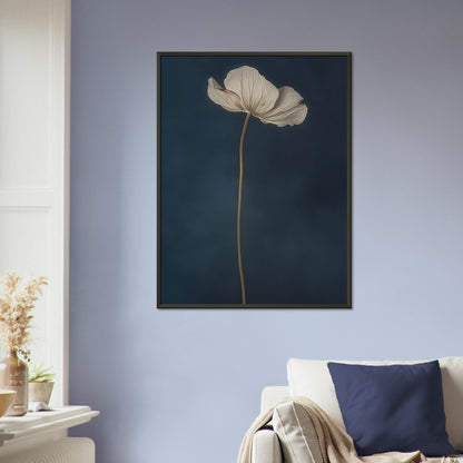 Nocturnal Grace - Floral Art-print-in-aluminum-frame