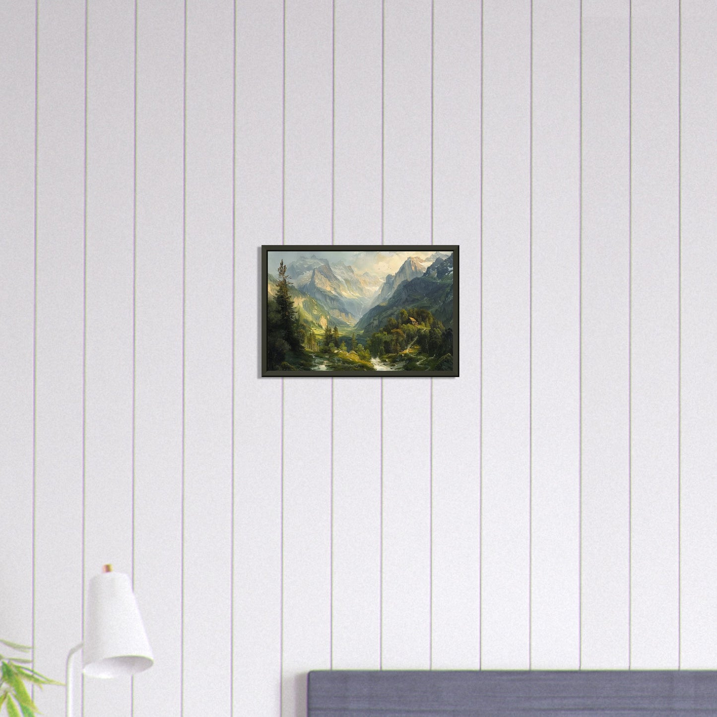 Alpine Serenity - A Portrait of the Tztal Valley - Nature Art-print-in-aluminum-frame