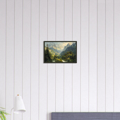 Alpine Serenity - A Portrait of the Tztal Valley - Nature Art-print-in-aluminum-frame