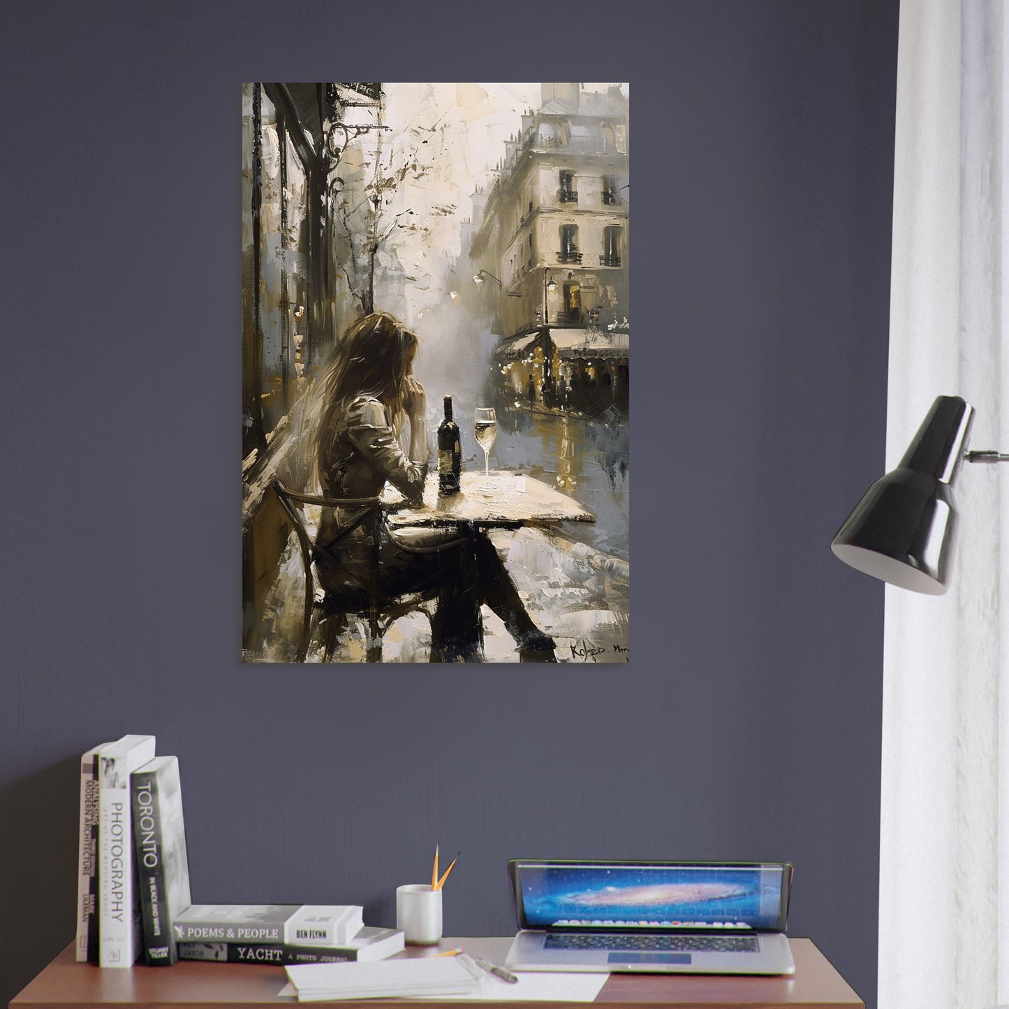 Solo Toast in Paris - Fine arts-print-on-foam-board