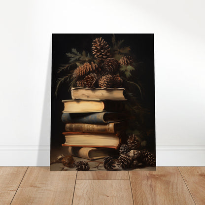 Whispers of the Woodland Library - Still Life Art Pieces-poster