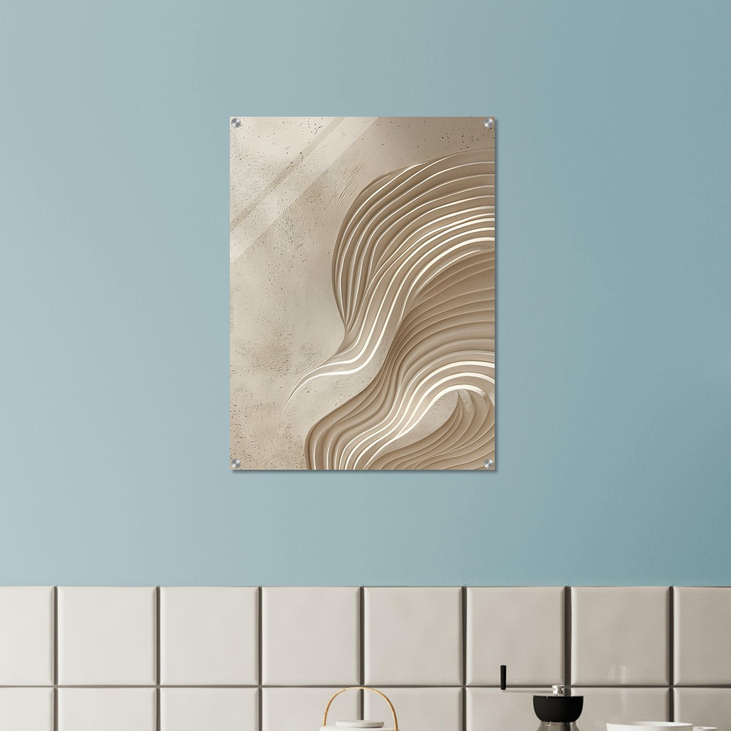 Desert Waves - Abstract wall art-print-on-acrylic