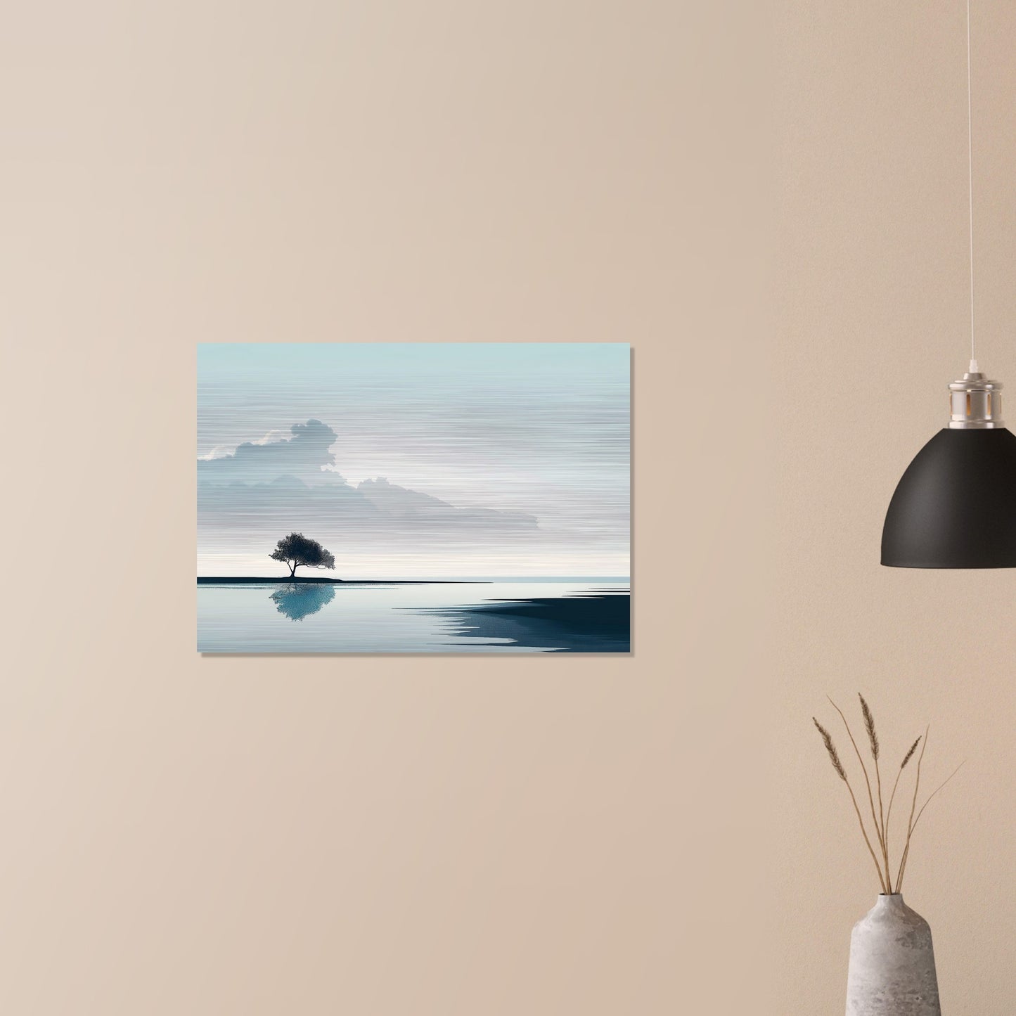 Tranquil Horizons - Landscape Art-print-on-aluminum