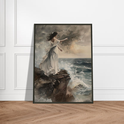 Abyssal Echoes - The Call of the Tides - Classic Art-print-in-aluminum-frame