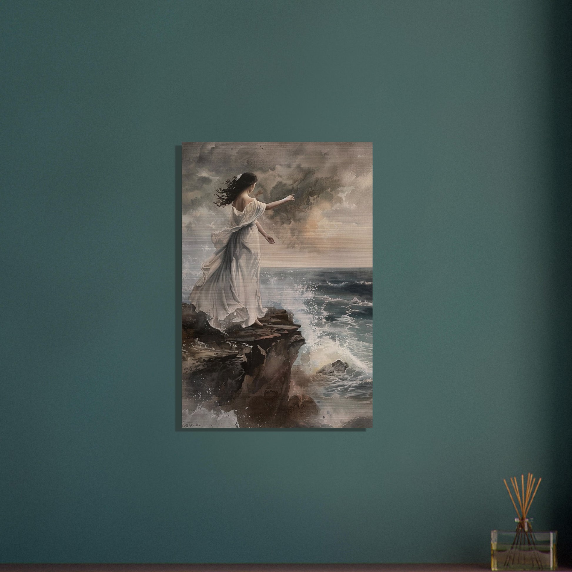 Abyssal Echoes - The Call of the Tides - Classic Art-print-on-aluminum