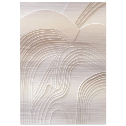 Sculptural Serenity - Abstract wall art-print-on-aluminum