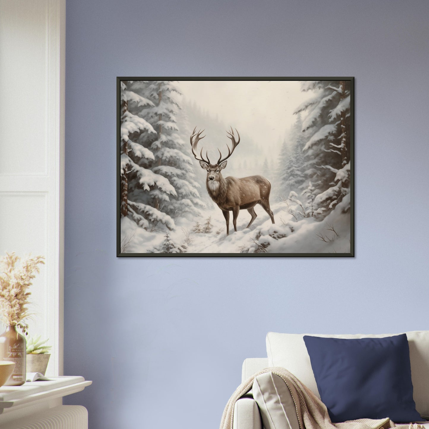 Sovereign of the Snow - Nature Art-print-in-aluminum-frame