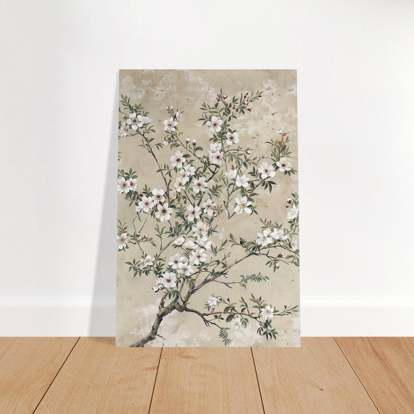 Spring's First Blush - Japanese Sakura Blossoms Art - Floral Art-poster