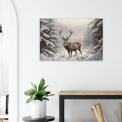 Sovereign of the Snow - Nature Art-print-on-aluminum