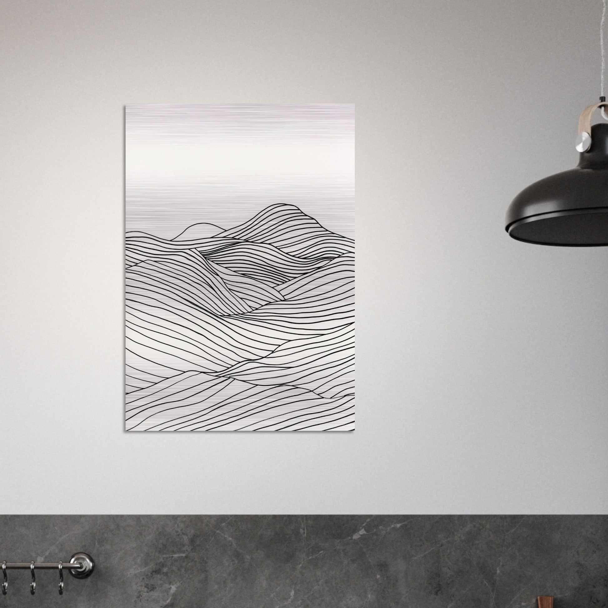 Linear Landscape - Abstract wall art-print-on-aluminum