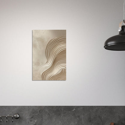 Desert Waves - Abstract wall art-print-on-foam-board