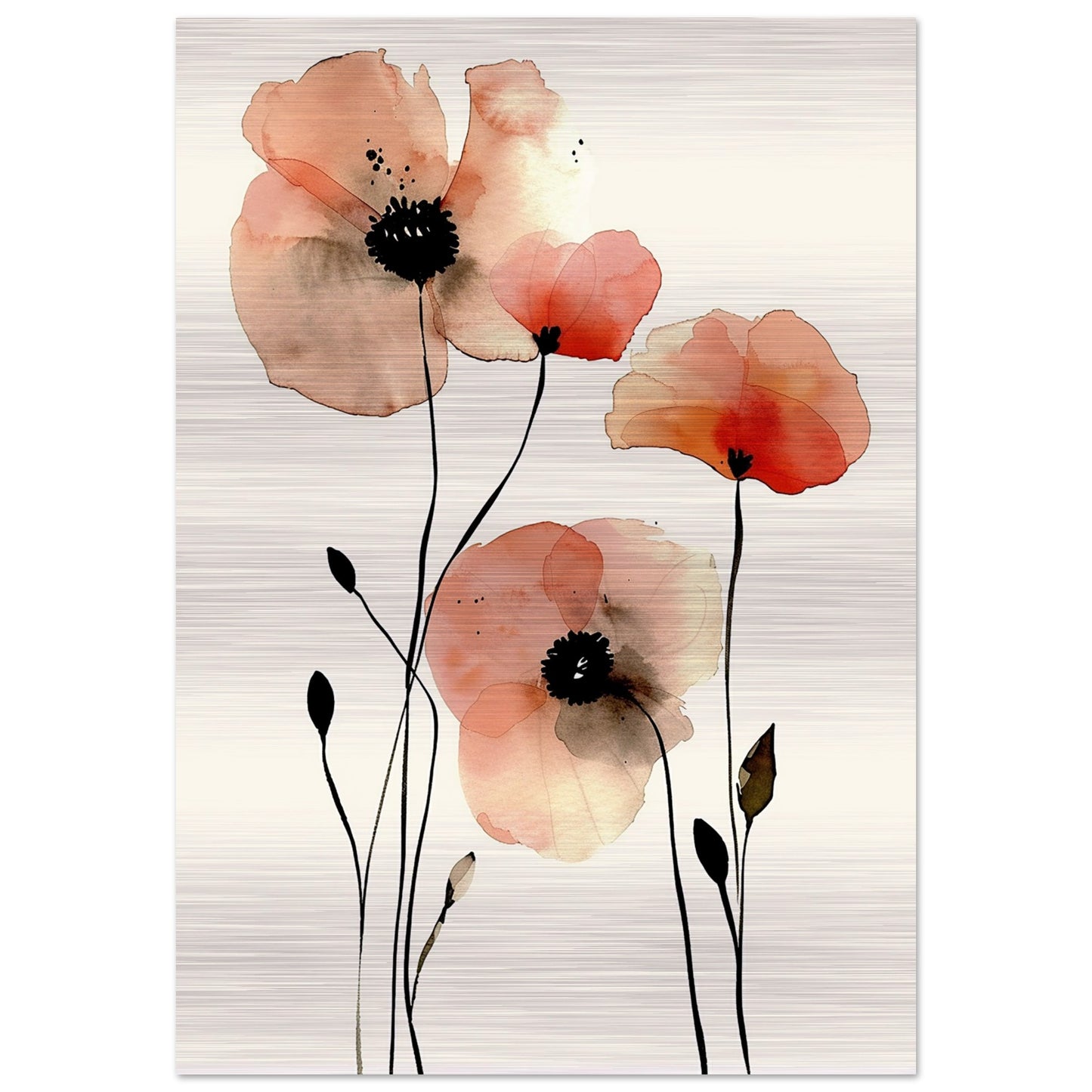 Whispering Poppies - Fine arts-print-on-aluminum